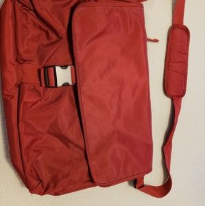Red messenger bag